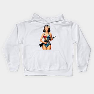 Pinup Girl Kids Hoodie